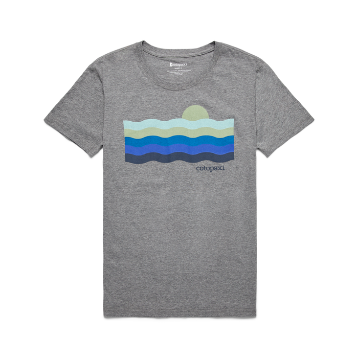 Disco Wave Organic T-Shirt - Women's, Heather Grey