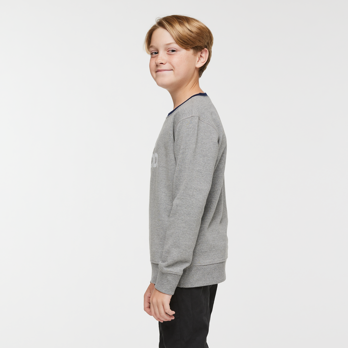 Do Good Crew Sweatshirt - Kids', Heather Grey, Model Dax