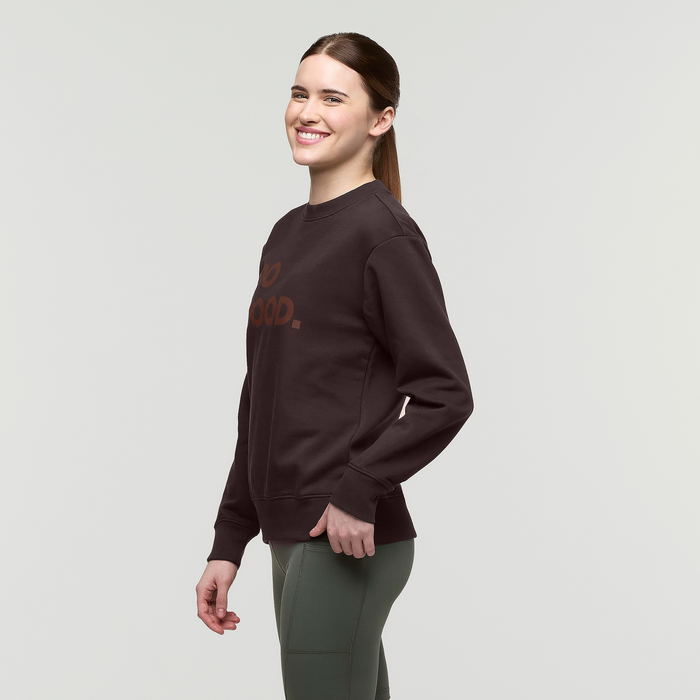 Do Good Crew Sweatshirt - Women's, Coffee, Model Kathleen