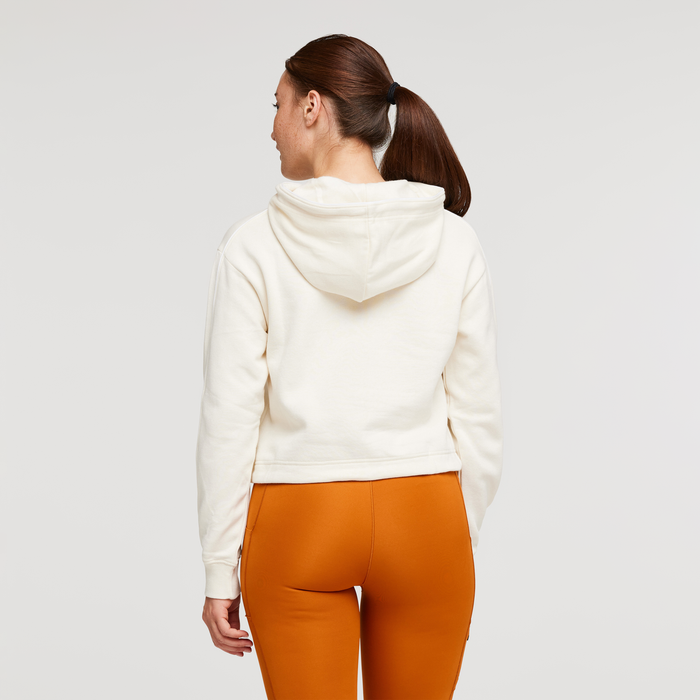 Do Good Organic Crop Sweatshirt - Women's, Bone, Model Aya