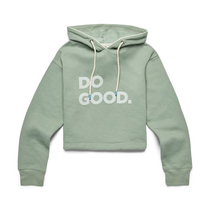 Do Good Organic Crop Sweatshirt - Women's, Silver Leaf