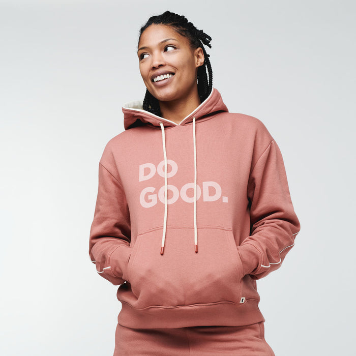 Do Good Organic Pullover Hoodie - Women's, Earthen, Model Callie