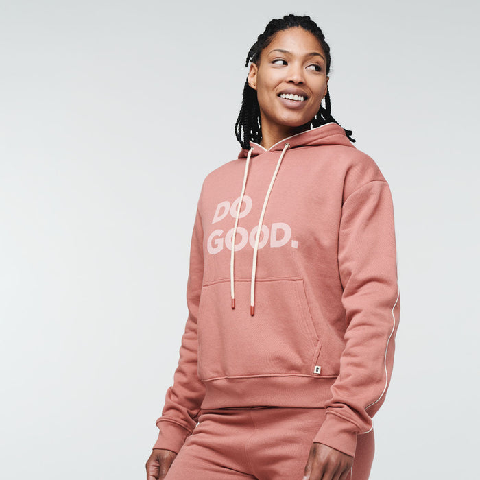 Do Good Organic Pullover Hoodie - Women's, Earthen, Model Callie