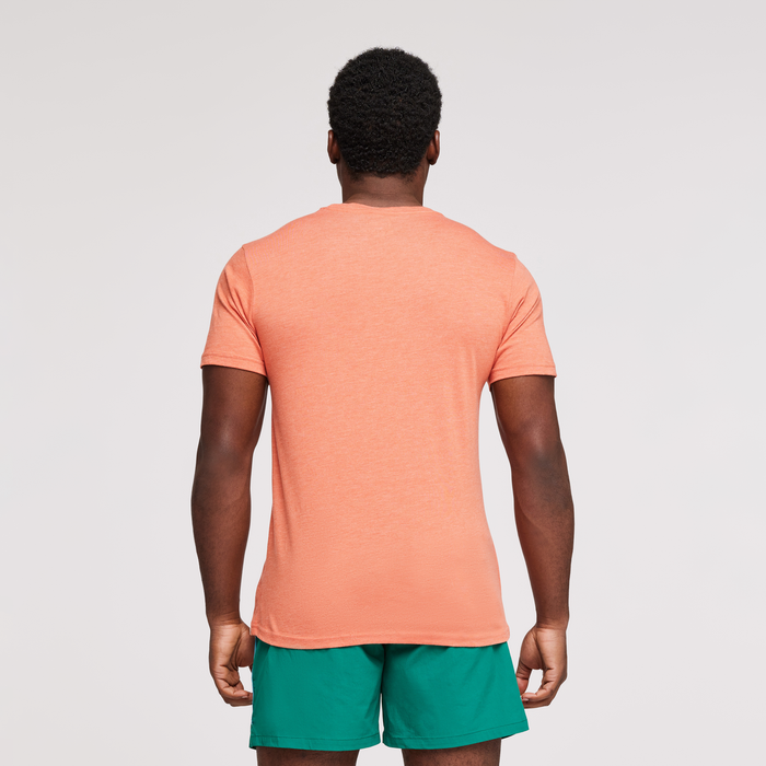 Do Good Stripe Organic T-Shirt - Men's, Nectar, Model Jeremy