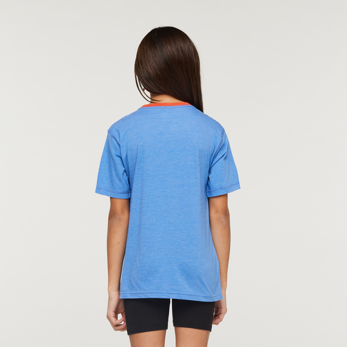 Do Good Organic T-Shirt - Kids', Lupine, Model Scarlett