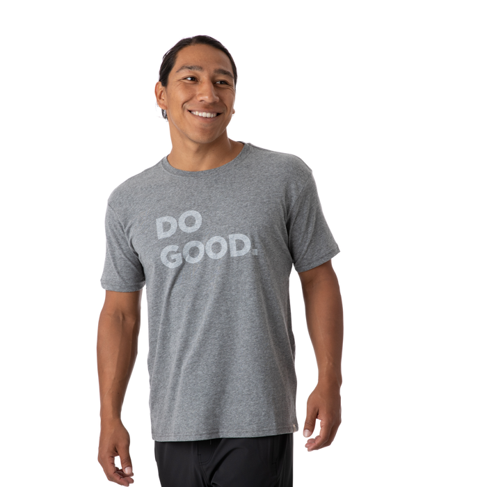 Do Good T-Shirt - Men's, Heather Grey, Model Mario