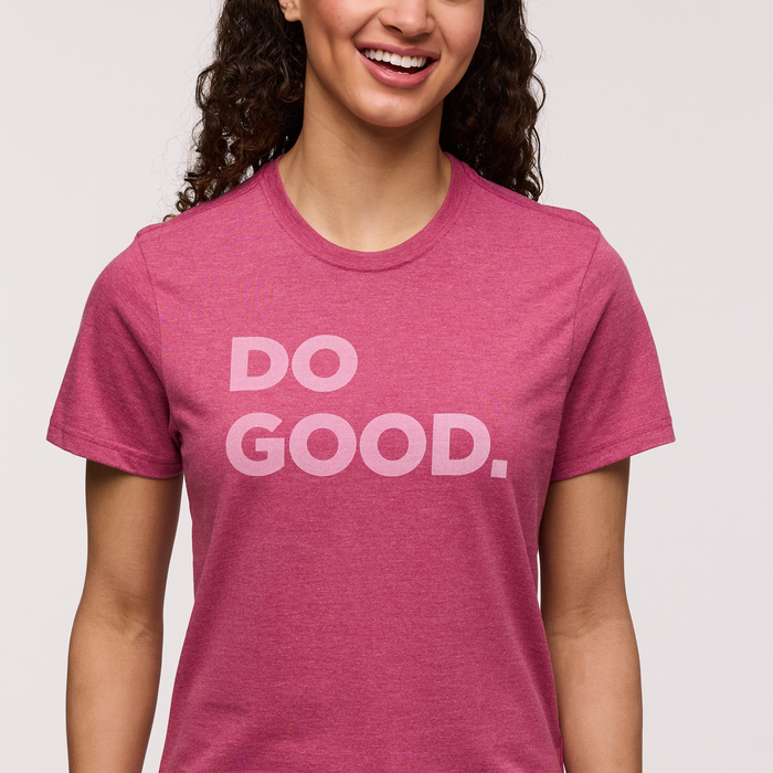 Do Good T-Shirt - Women's, Sangria, Model London
