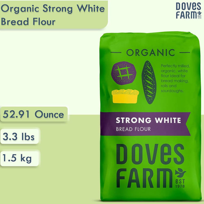 Doves Farm Organic Strong White Bread Flour 1.5kg