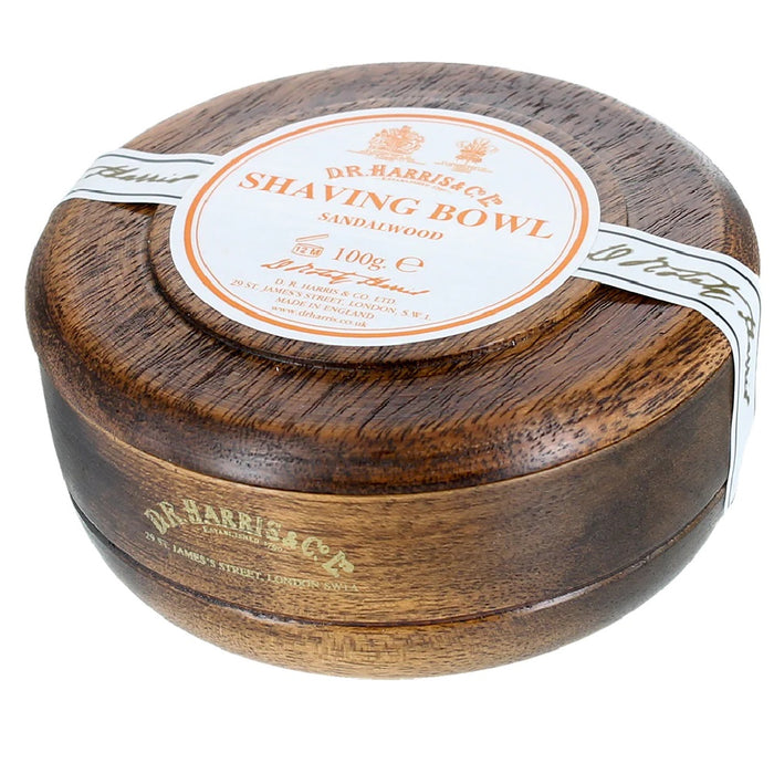 D.R.Harris & Co Sandalwood Shaving Soap in Mahogany Wood Bowl 100g product image
