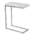 Echo - Marble Top Chairside Table - White