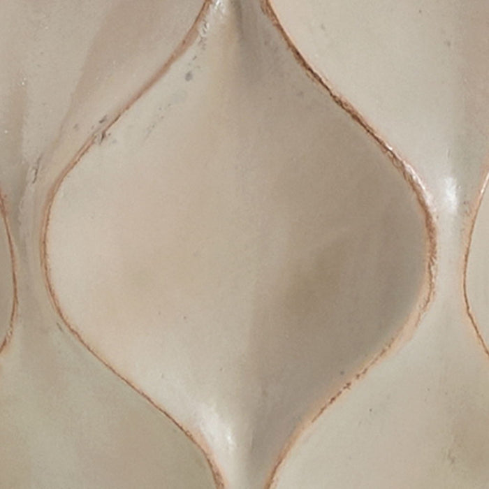 Edselham - Paper Table Lamp - Distressed Cream