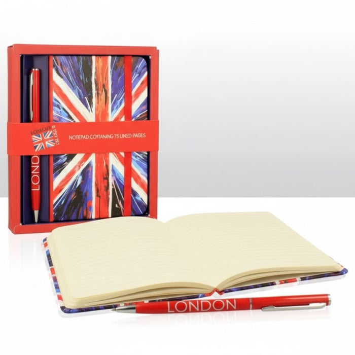 Elgate Spin Painting Union Jack Notepad and Pen Box Set product image