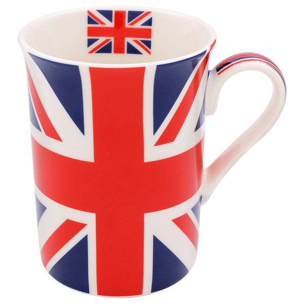 Elgate Union Jack All Over Design Lippy Mug