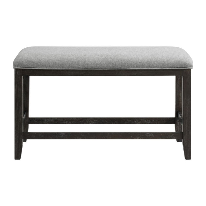 Elodie - Fabric Counter Bench - Charcoal / Gray