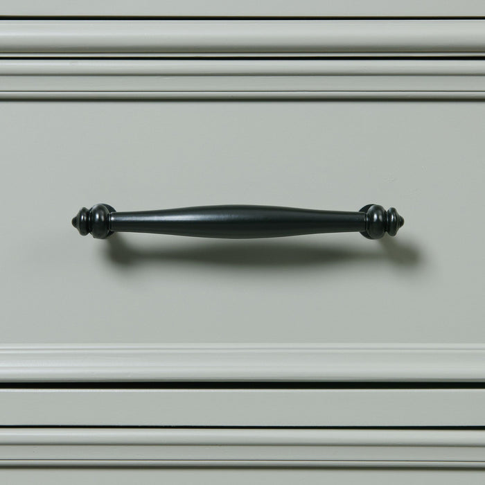 EMERSEN Gray 62" x 80" Height Dresser & Mirror with Jewelry Drawers
