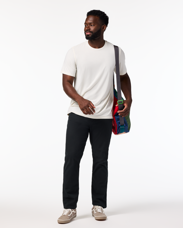 Empaca Crew T-Shirt - Men's, Bone, Model Kirk