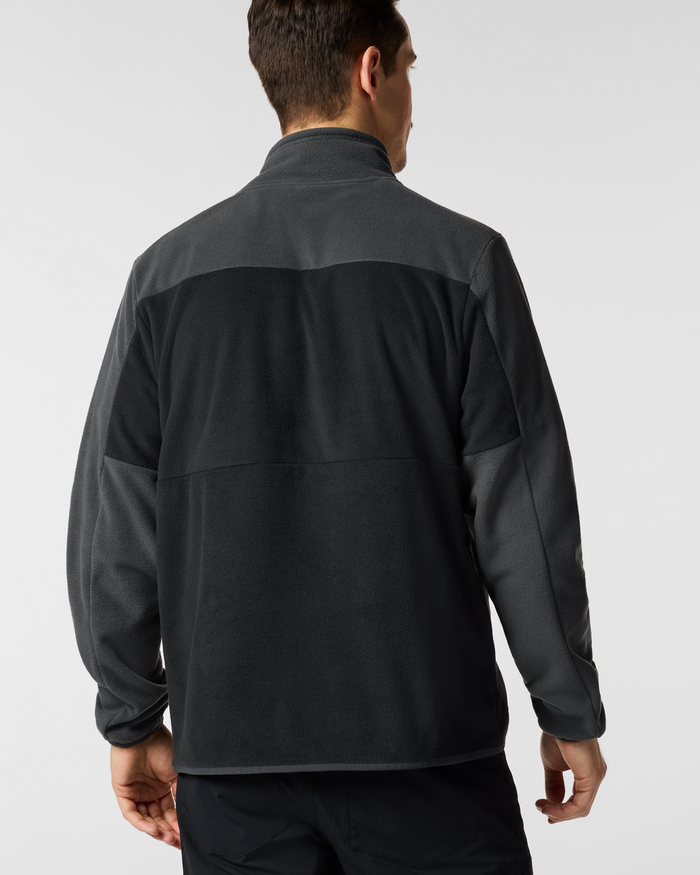 Encima Fleece Pullover - Men's, Charcoal/Black, Model Kellan