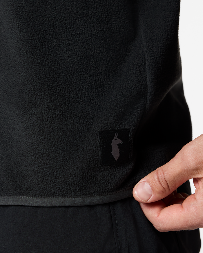 Encima Fleece Pullover - Men's, Charcoal/Black, Model Kellan