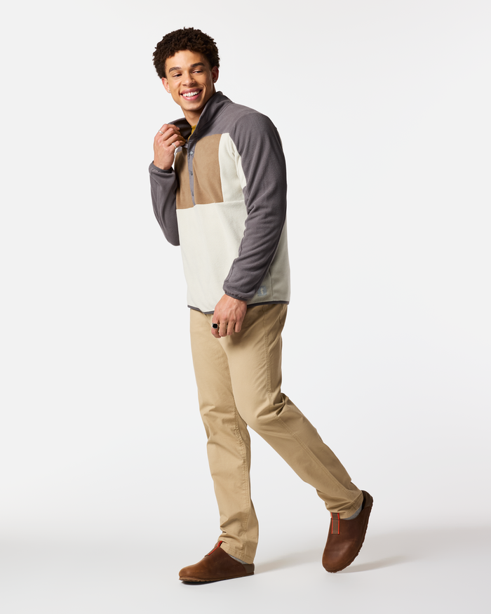 Encima Fleece Pullover - Men's, Cinder/Mineral, Model Luke