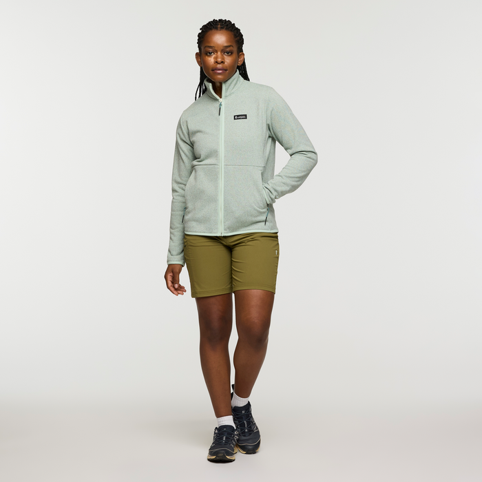 Envo Fleece Full-Zip Jacket - Women's, Heather Foam, Model Nadine