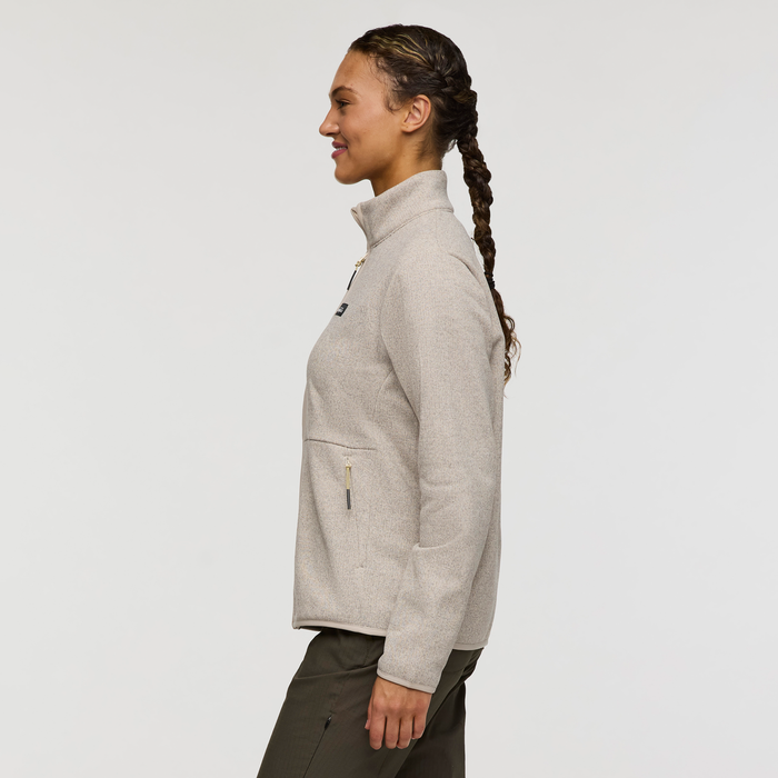 Envo Fleece Full-Zip Jacket - Women's, Heather Cream, Model London