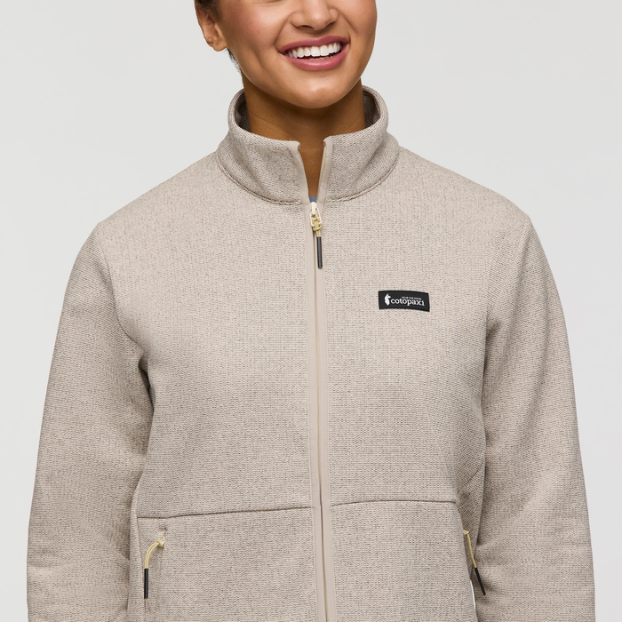 Envo Fleece Full-Zip Jacket - Women's, Heather Cream, Model London