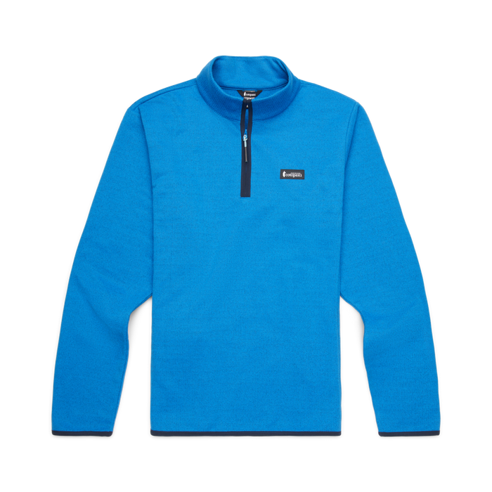 Envo Fleece Quarter-Zip Pullover - Men's, Heather Atlantic, Detail