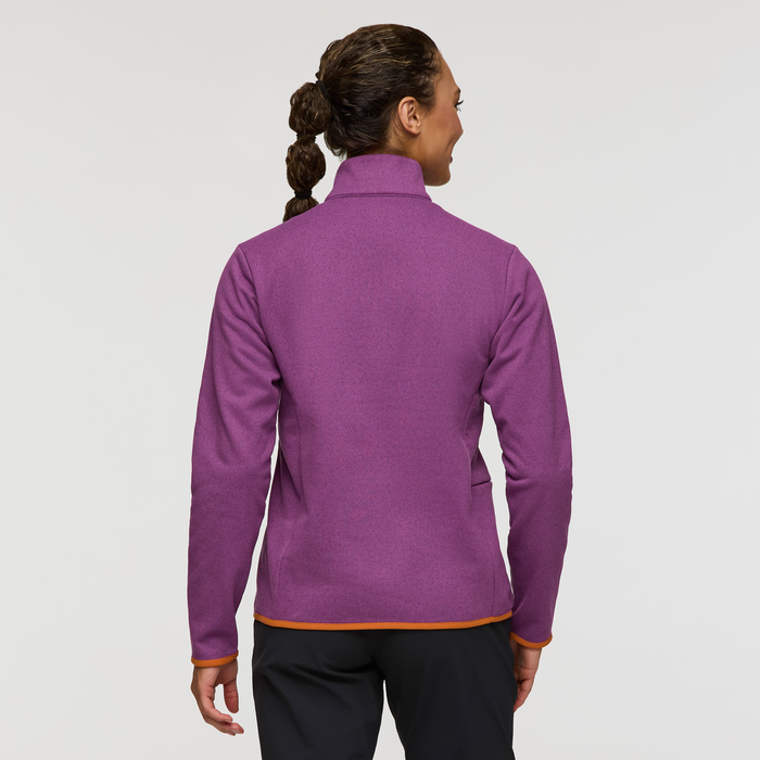Envo Fleece Quarter-Zip Pullover - Women's, Heather Mauve, Model London