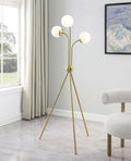 EUNAH Gold 28" x 66" Height Floor Lamp