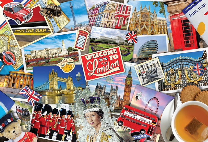 Eurographics London Double Decker Red Bus 550 Pieces Puzzle (Tin)