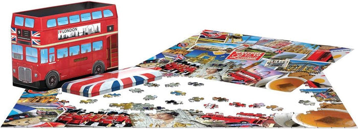 Eurographics London Double Decker Red Bus 550 Pieces Puzzle (Tin)