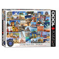 EuroGraphics The World Globetrotter Collection 1000 Piece Puzzle product image