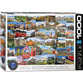 Eurographics United Kingdom Globetrotter 1000-Piece Puzzle product image