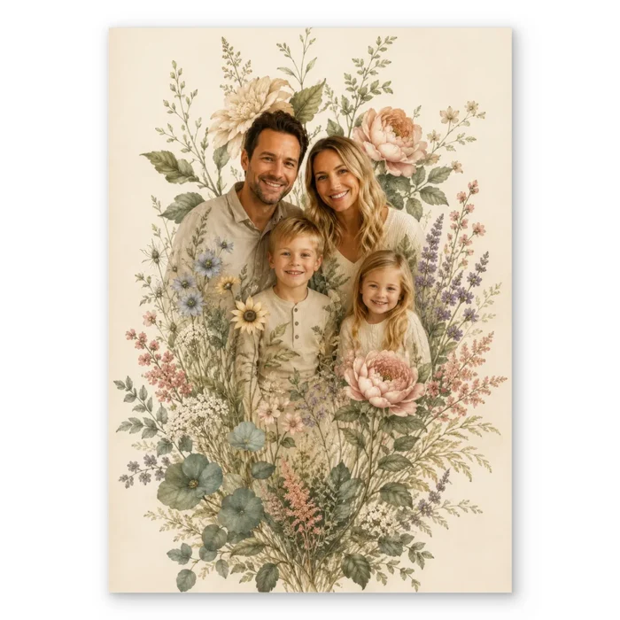 Family Garden - Personalized Poster