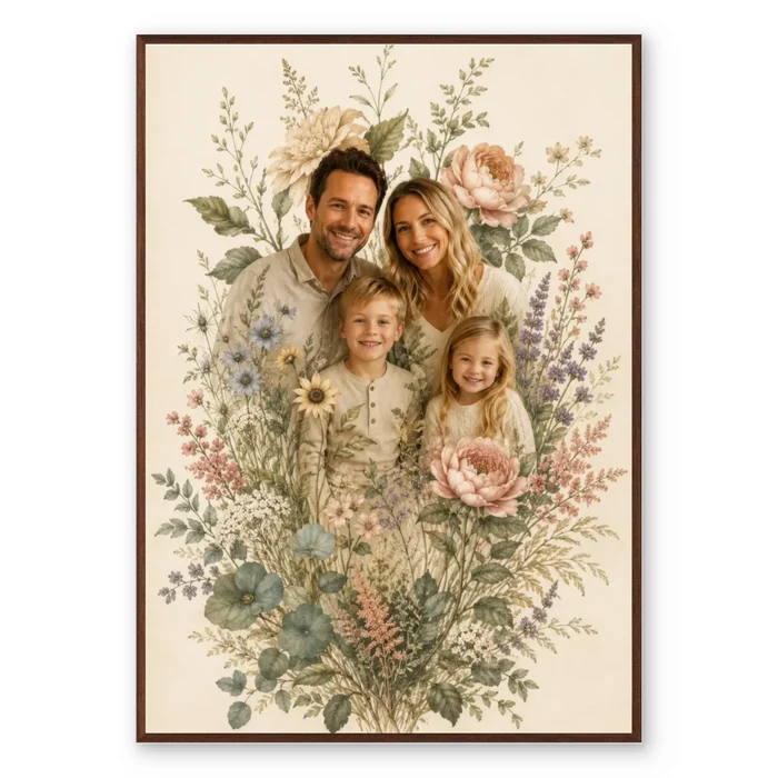 Family Garden - Personalized Poster