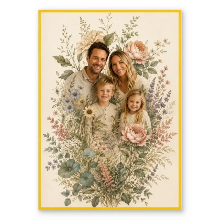 Family Garden - Personalized Poster