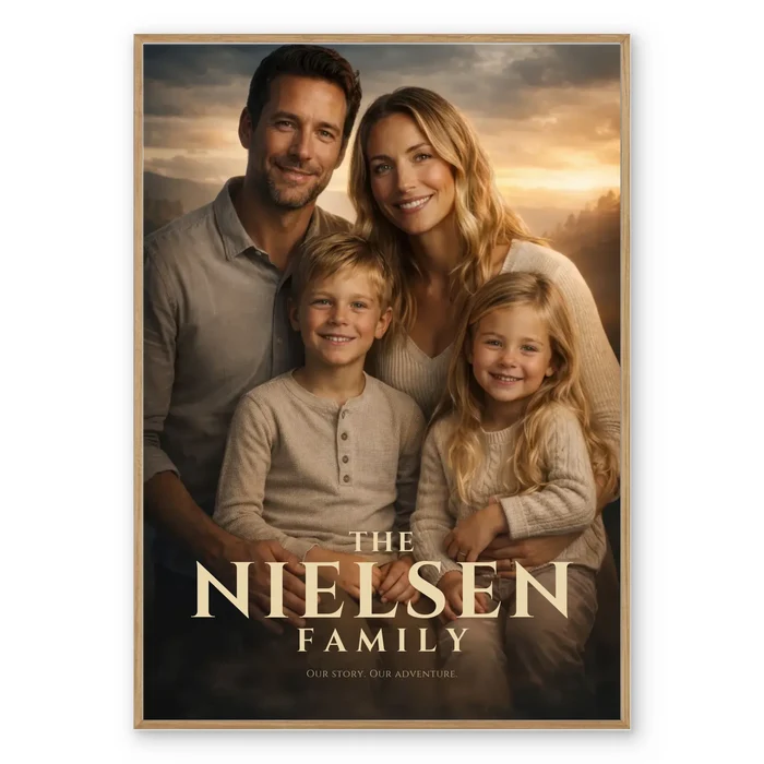 Family Movie Poster - Personalized Poster