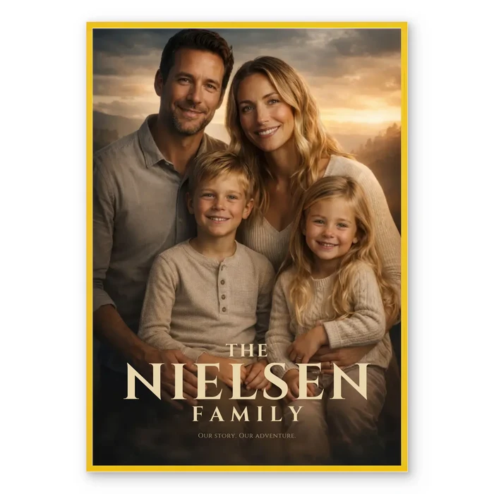 Family Movie Poster - Personalized Poster
