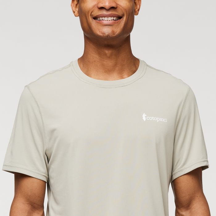 Fino Tech Tee - Men's, Pebble, Model Jason