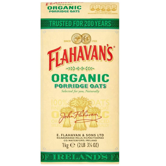 Flahavan's Organic Porridge Oats 1kg product image
