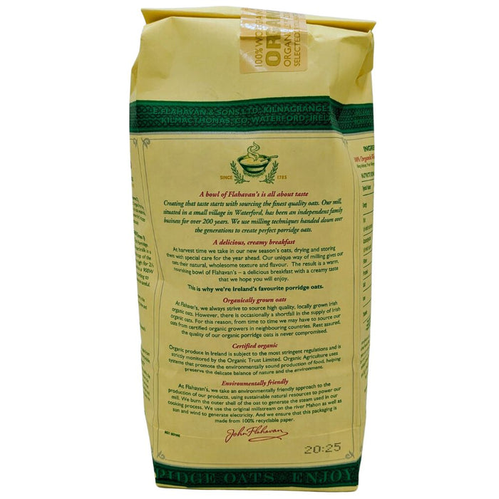 Flahavan's Organic Porridge Oats 1kg