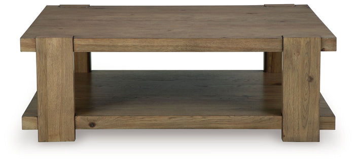 Flangren - Rectangular Cocktail Table - Light Brown