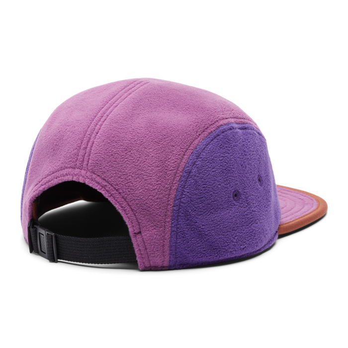 Fleece 5-Panel Hat, Rusty/Mauve, Detail