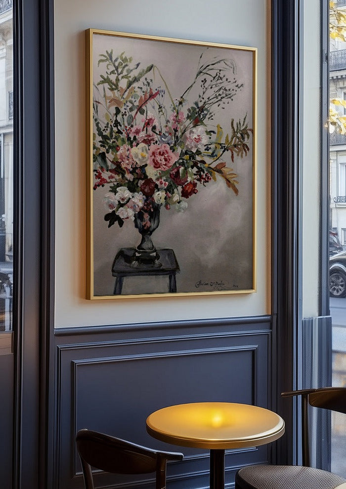 Floral arrangement on Grandmother's stool - Mariam De Giorgio