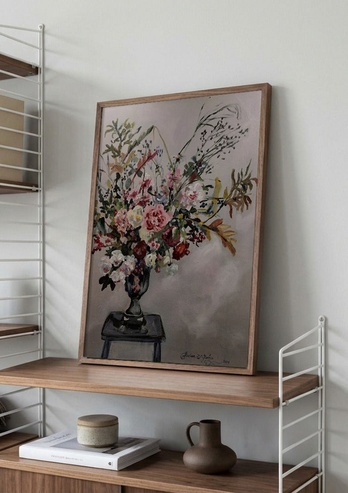 Floral arrangement on Grandmother's stool - Mariam De Giorgio