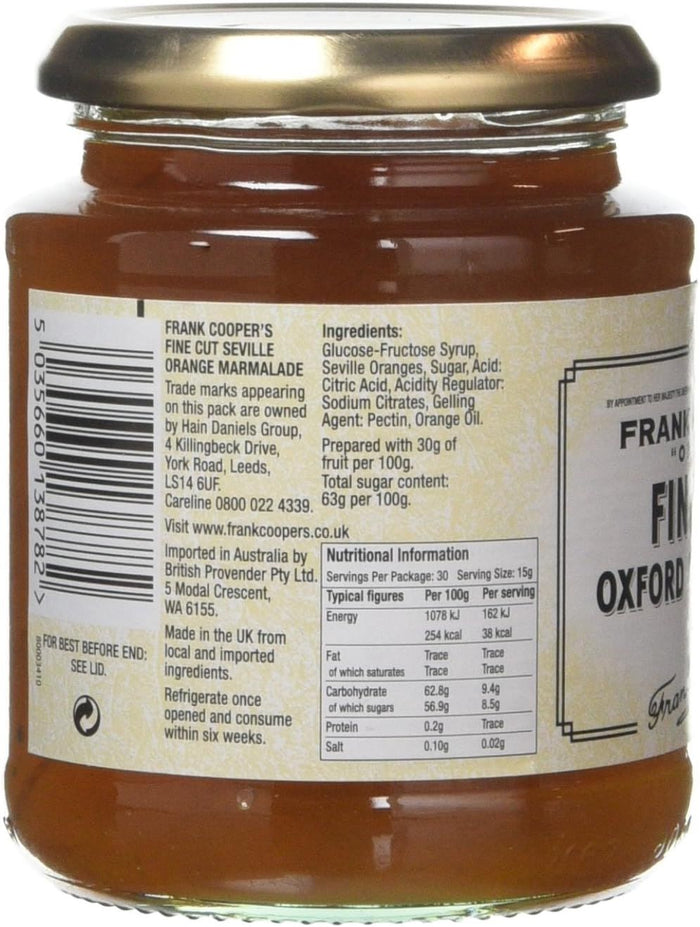 Frank Coopers Fine Cut Oxford Marmalade 16 oz/454g