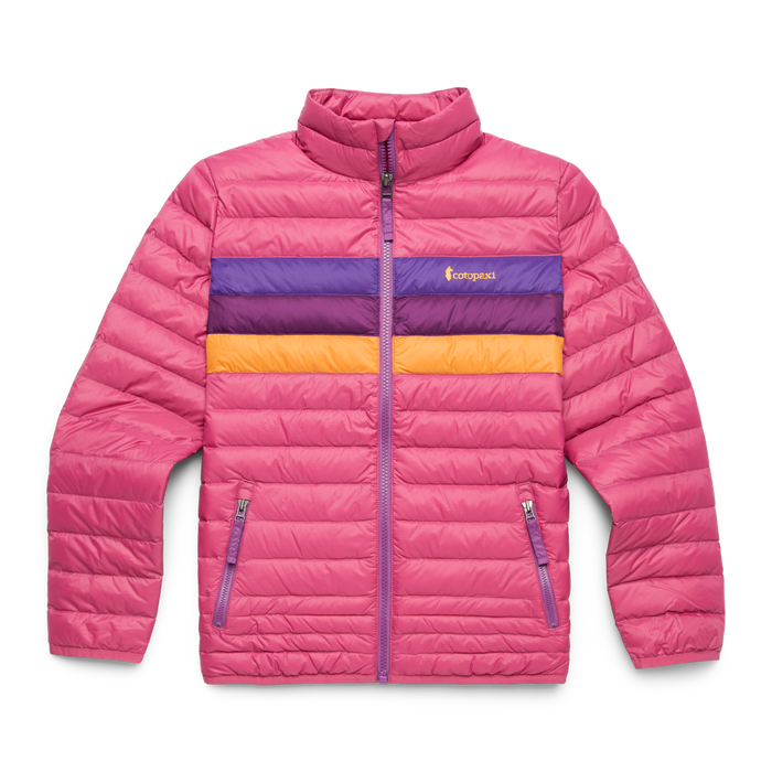 Fuego Down Jacket - Kids', Sangria Stripes