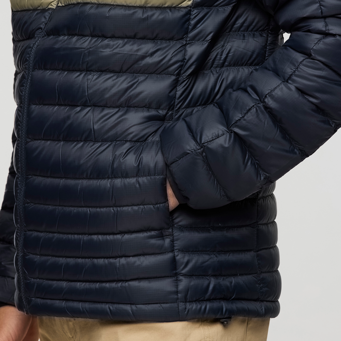 Fuego Down Jacket - Men's, Carbon Stripes, Model Kai