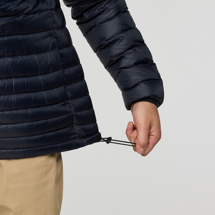 Fuego Down Jacket - Men's, Carbon Stripes, Model Kai