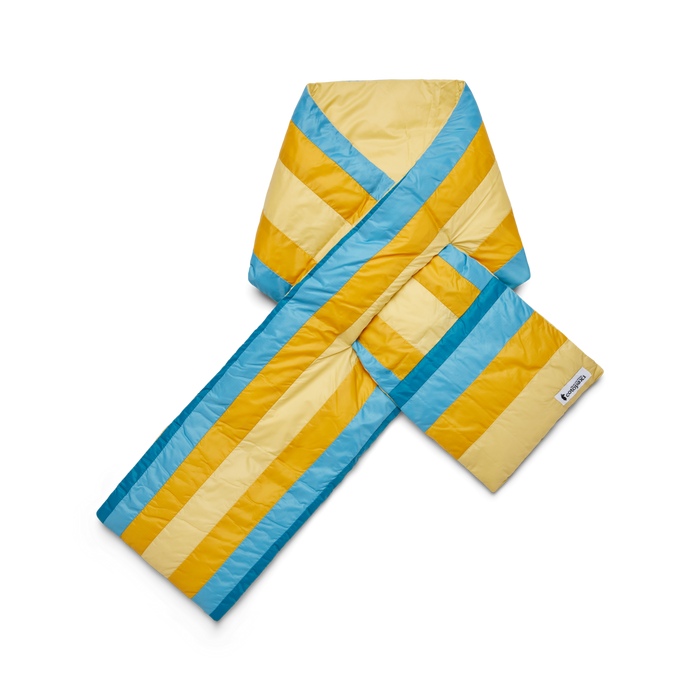 Fuego Down Scarf, Wheat Stripes